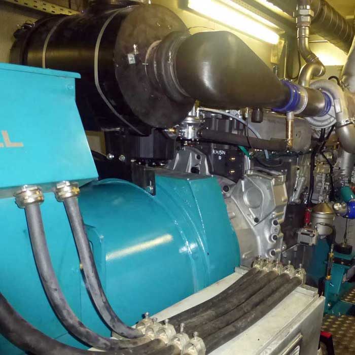 Zündstrahlmotor im Biogasbetrieb